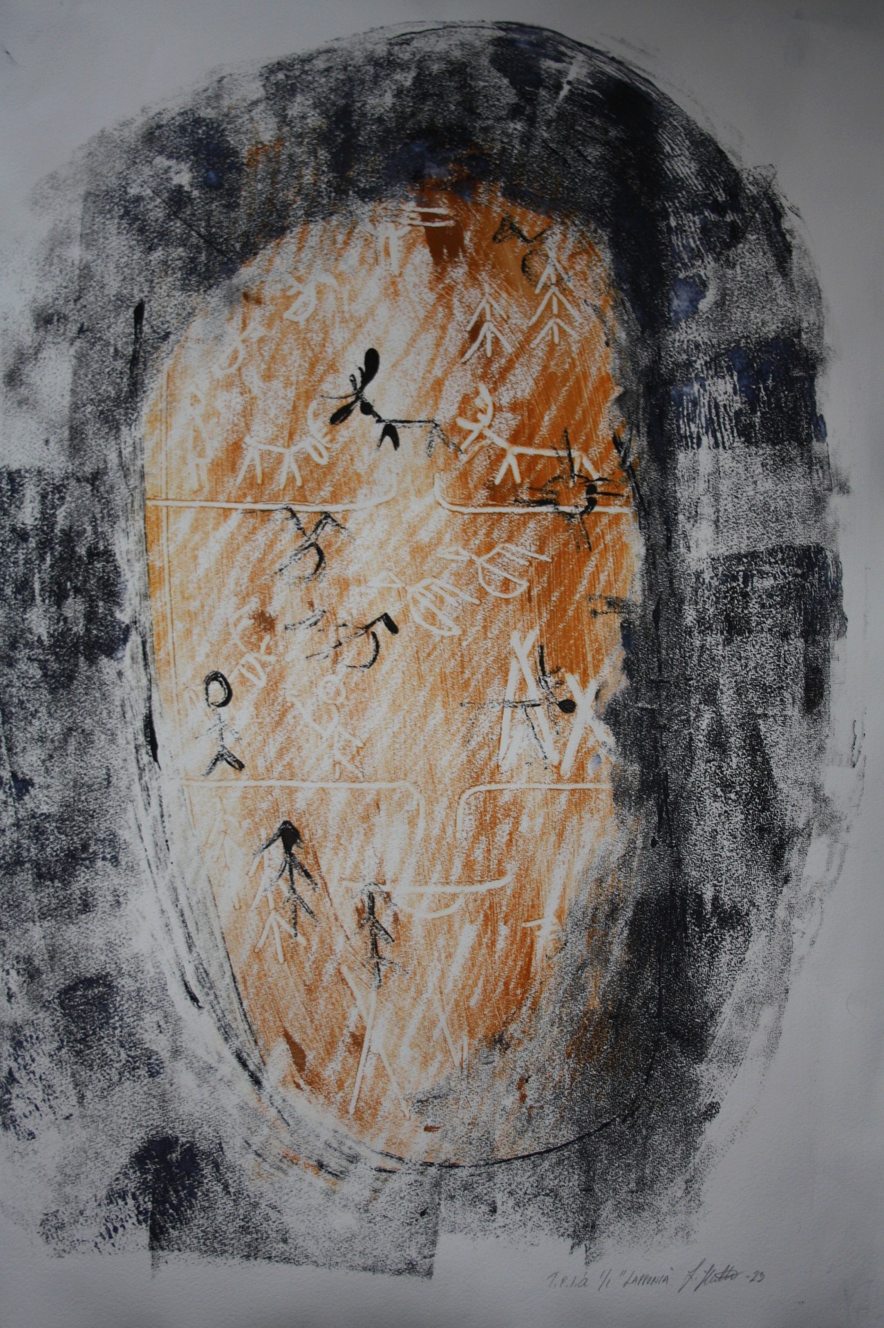 "Lapponia", Monotypia, 2023, 78x53, 100€