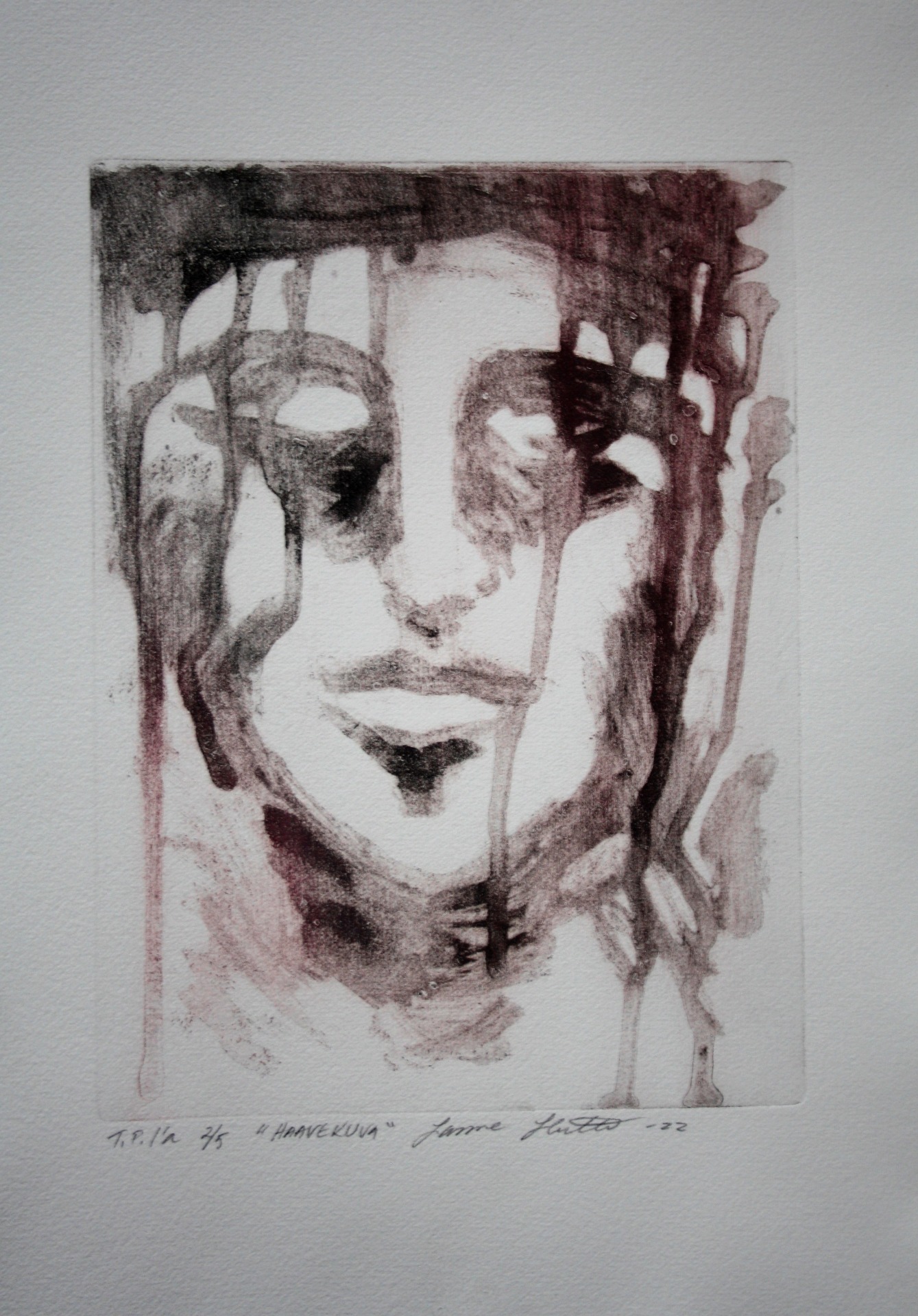 "Haavekuva", Garborundum, 2022, 39x27, 80€